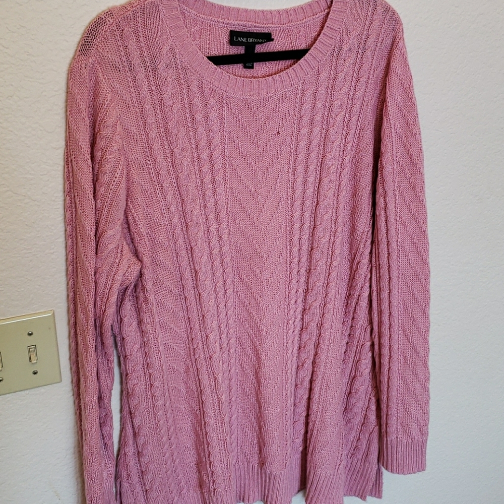 Pink Lane Bryant cable knit sweater 18/20